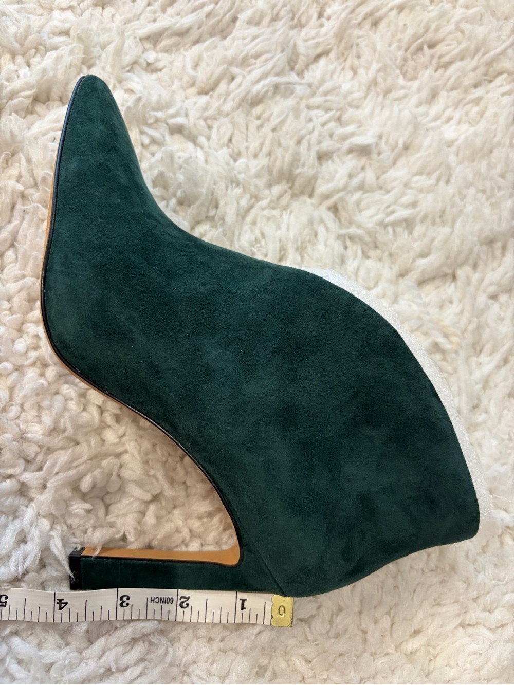 Vince Camuto Forest Green Suede Pointed Heel Bootie